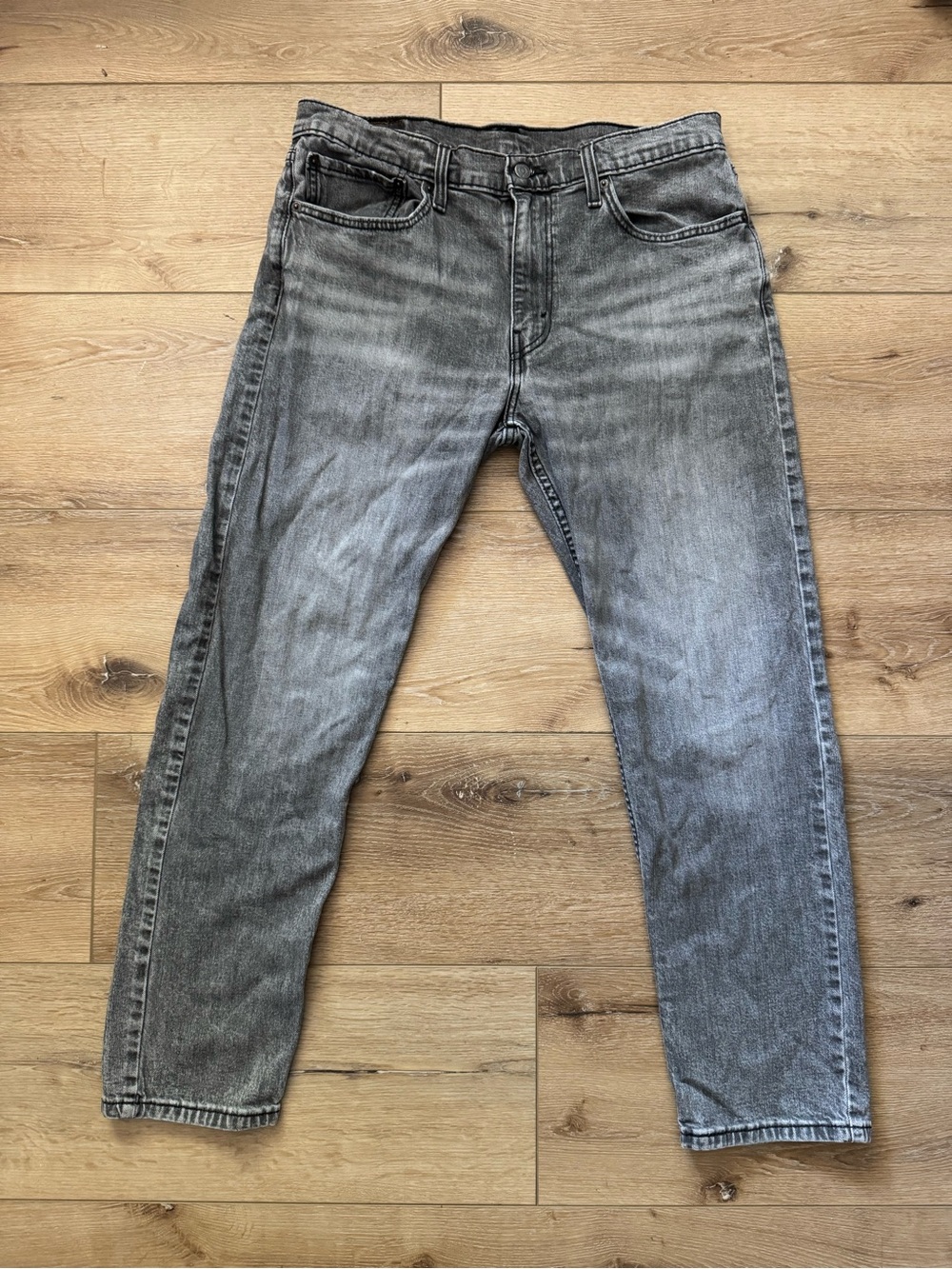 Classic Men's Grey Levi’s 502 Denim Jeans